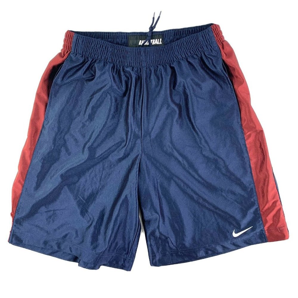 Nike Men’s Basketball Shorts Navy Blue/ Crimson XL